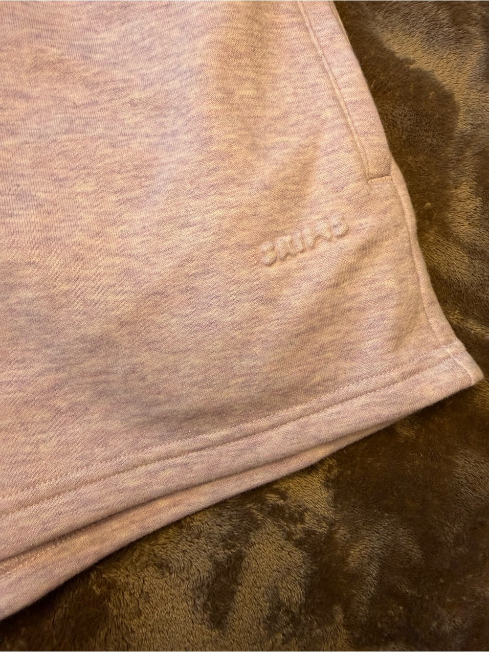 SKIMS Light Lavender Athletic Lounge Shorts - Picture 2 of 4